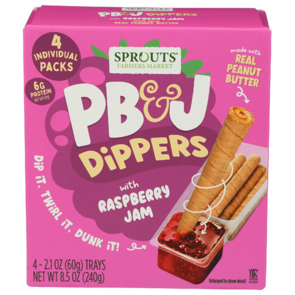 Sprouts PB & J Dippers With Raspberry Jam 4 ct - 3 Count