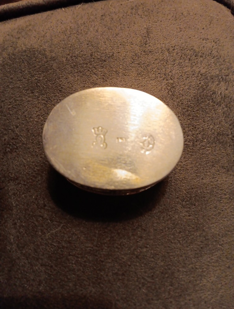 Antique Silver Cherub Powder Box