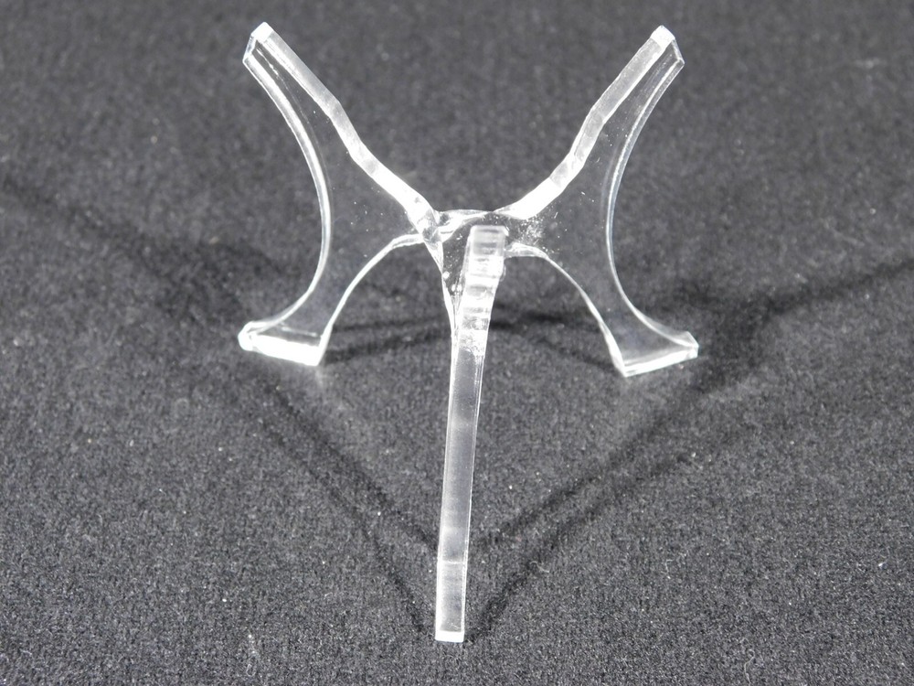 Sphere Display Stand Three Post Clear Lucite Medium Size