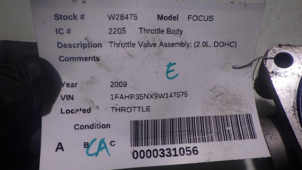 09 FORD FOCUS Throttle Body