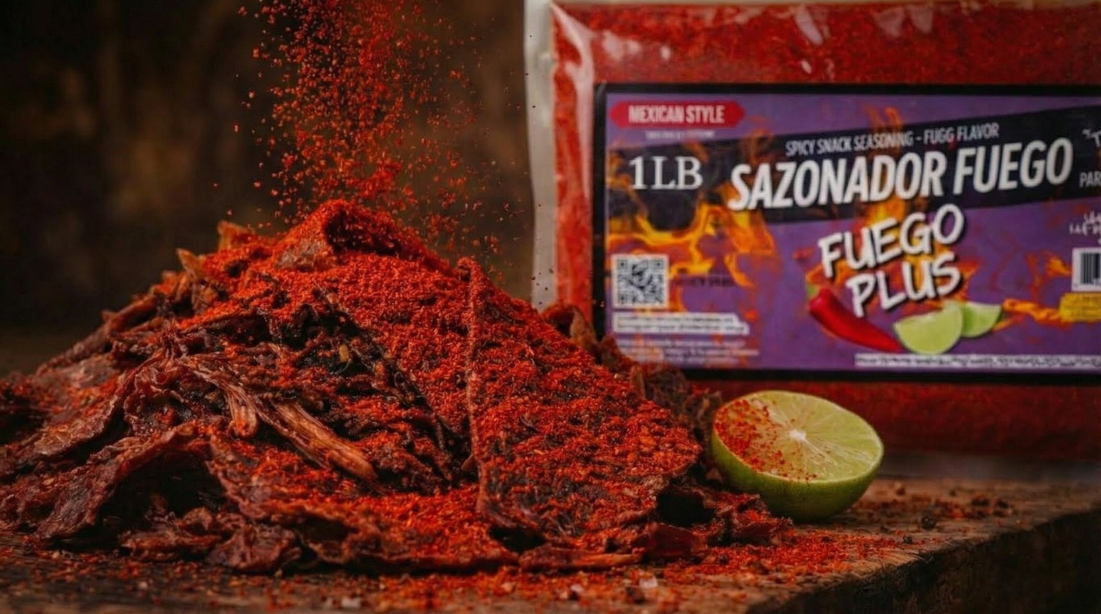 Fuego Seasoning – Extra Spicy Snack Flavor (1 LB) Fuego Sazonador