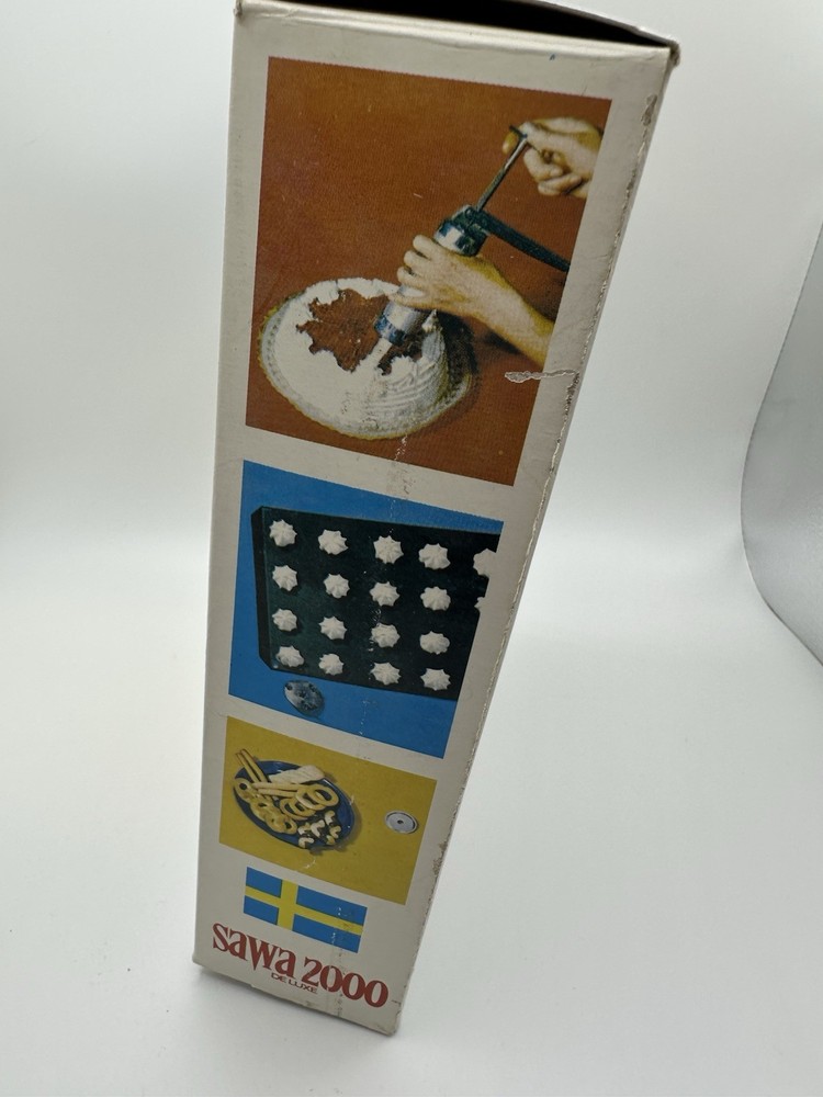 Sawa 2000 Deluxe Original Box & Instructions Cookie Press Gun Decorator EUC