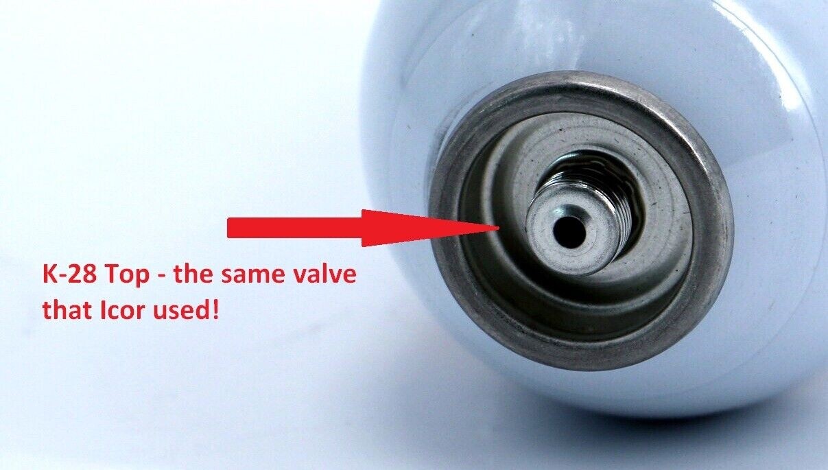 Enviro-Safe R600a Refrigerant | 12 Cans with k28 self sealing valve 6 oz