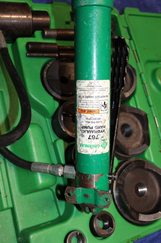 GREENLEE HYDRAULIC PUNCH SET 767