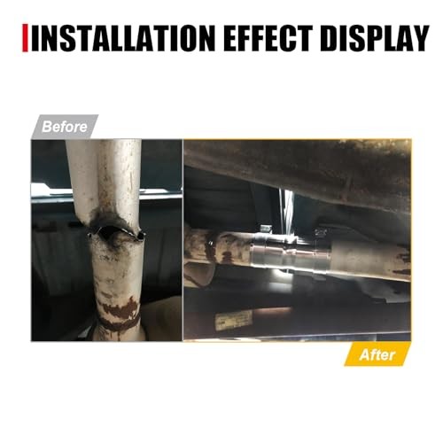 2.5 to 3 Inch Exhaust Adapter, 2.5" ID to 3" ID Exhaust 2.5" - 3" (2pcs)