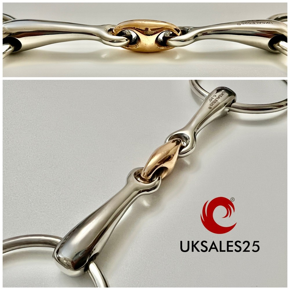Loose Ring Stainless Steel Snaffle Bit with Copper lozenge *SAME DAY DISPATCH*