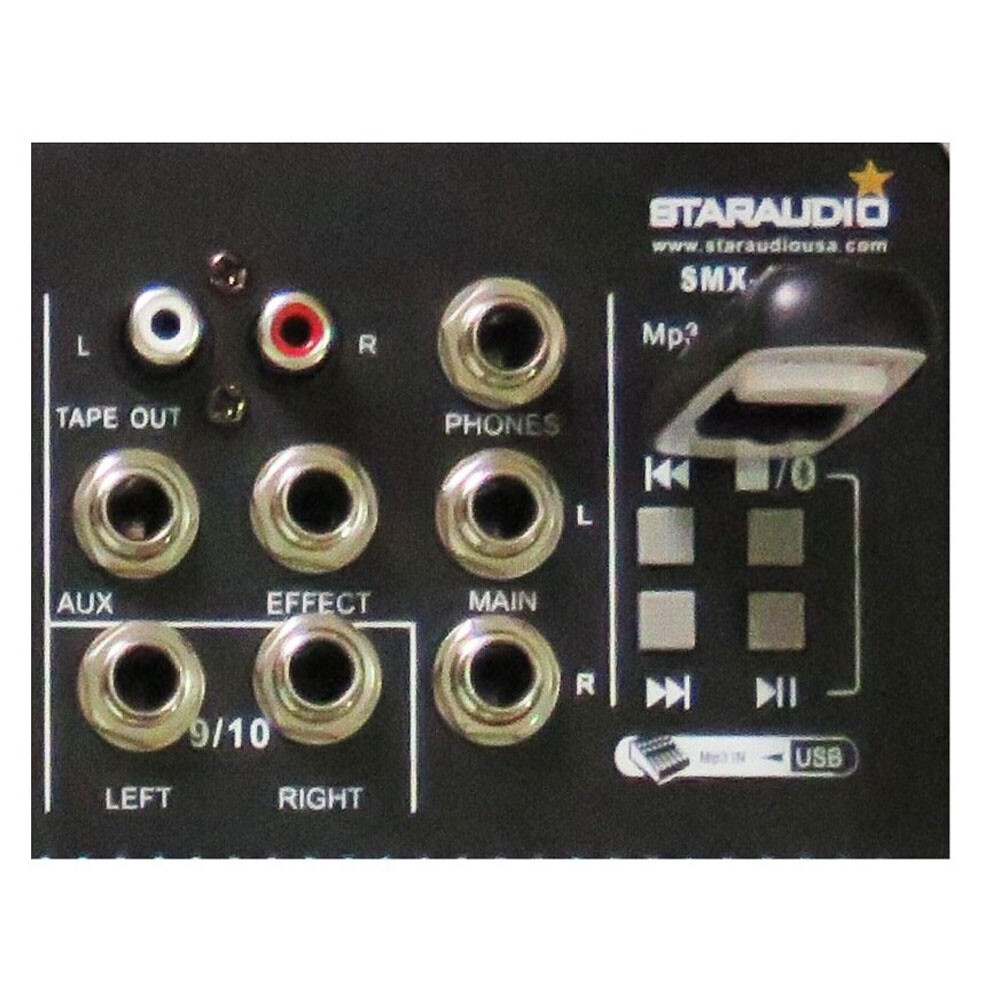 6 Channel Audio Sound Mixer Function Recording Mixing Console Effects USB Mix