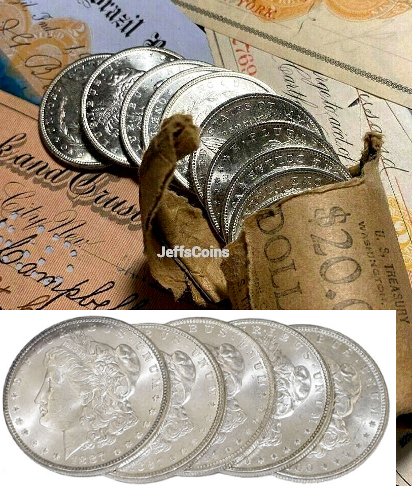 ✯ GEM BU Morgan Silver Dollars From OBW Roll Estate Hoard ✯ Mint MS Unc ✯