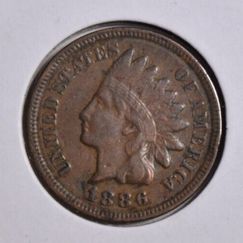 1886 INDIAN HEAD CENT TYPE 2 ~ SOLID XF! INV#2