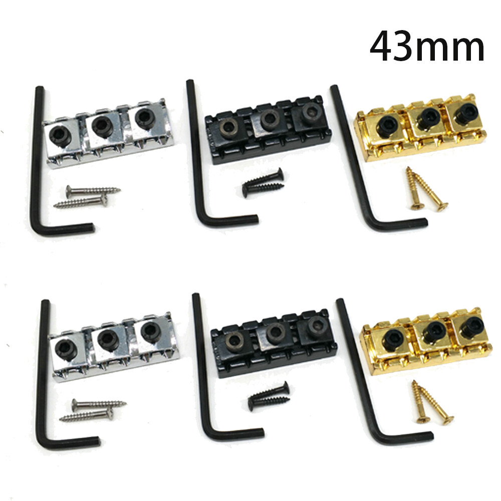 2 Sets Guitar Locking Nut 43mm String Lock For Floyd Rose Tremolo Bridge