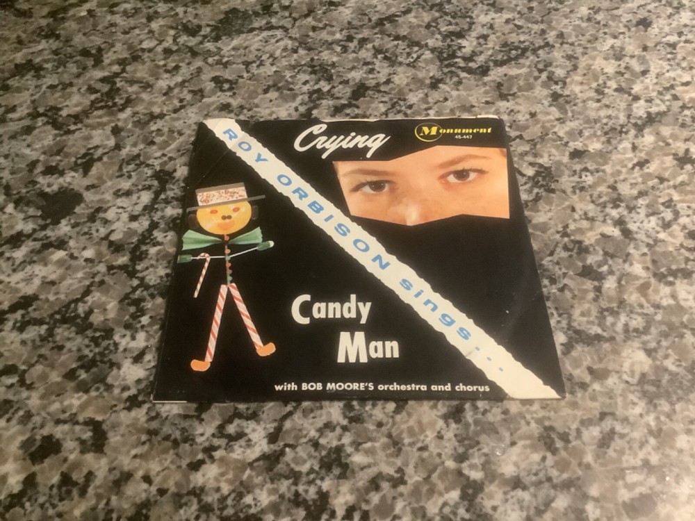 Roy Orbison 45…CRYING, CANDY MAN…picture sleeve