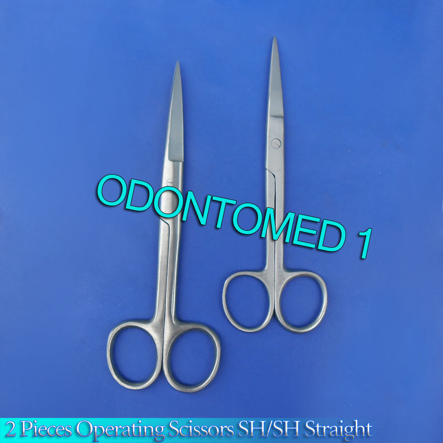 2 O.R Grade Operating Scissors 5.5" + 6.5" Straight Sharp Sharp
