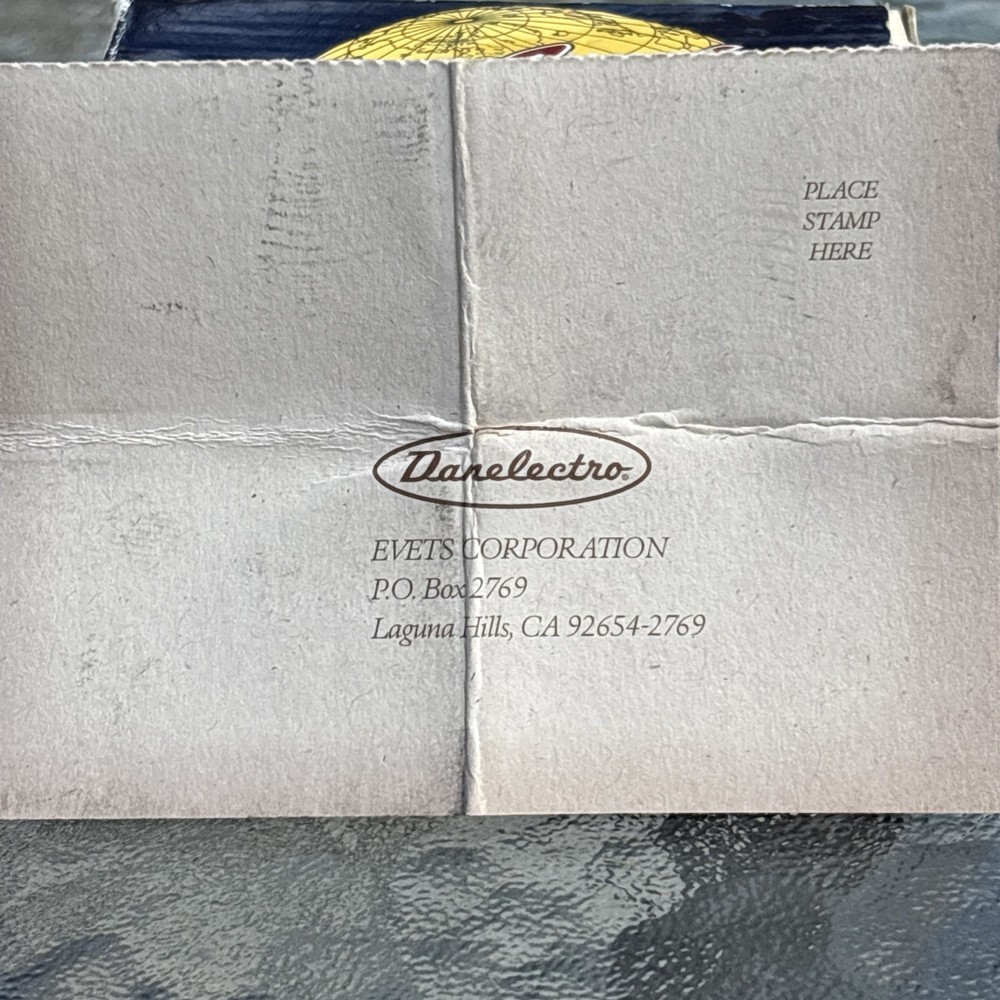 Danelectro Corned Beef Reverb Pedal with Box And Paper Work