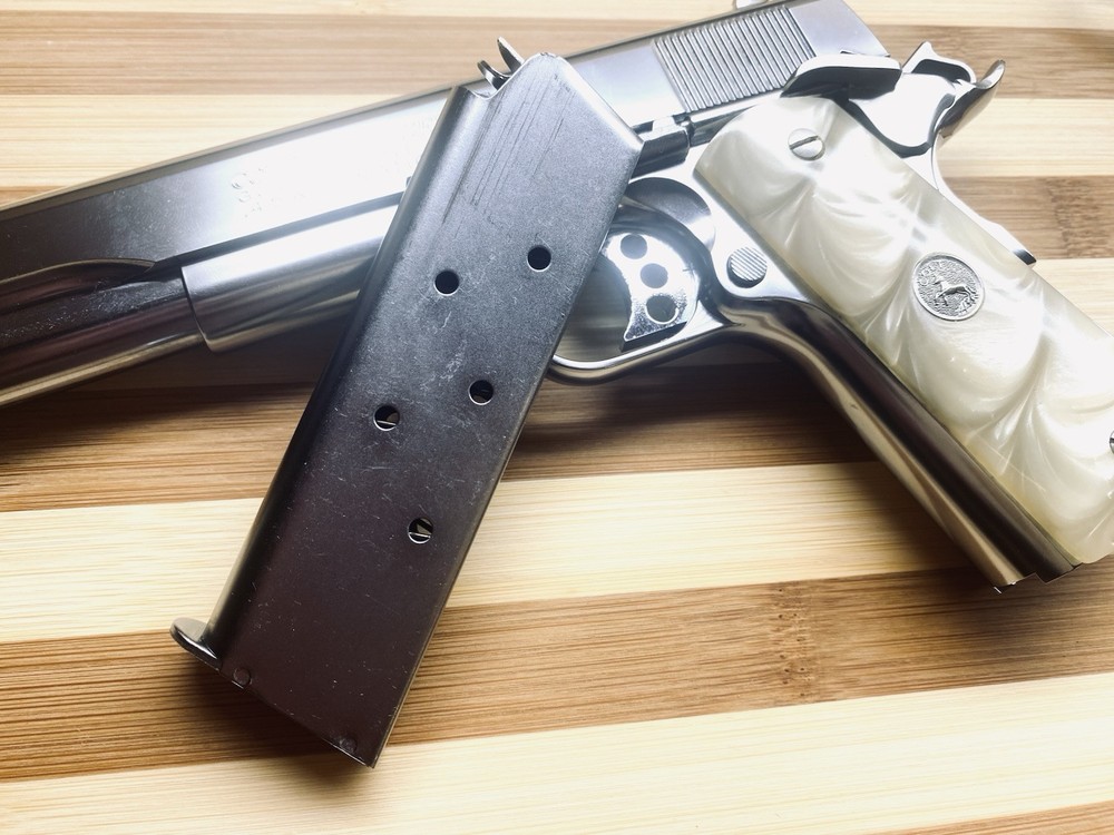 Silver Finished Magazine For Marushin 45 Automatic!