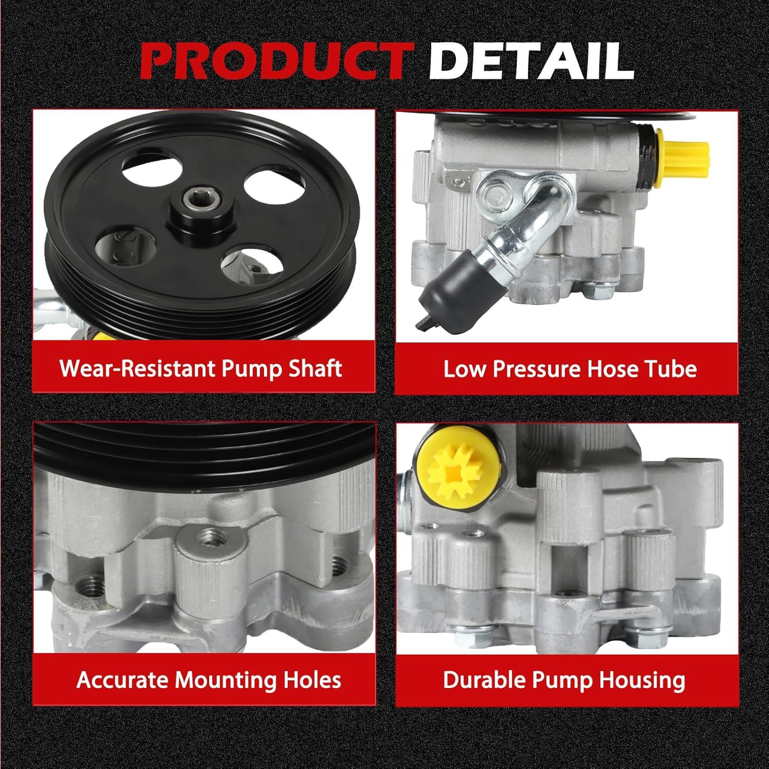 21-5223 Power Steering Pump For 2001-2007 Grand Caravan Town & Country 3.3L 3.8L