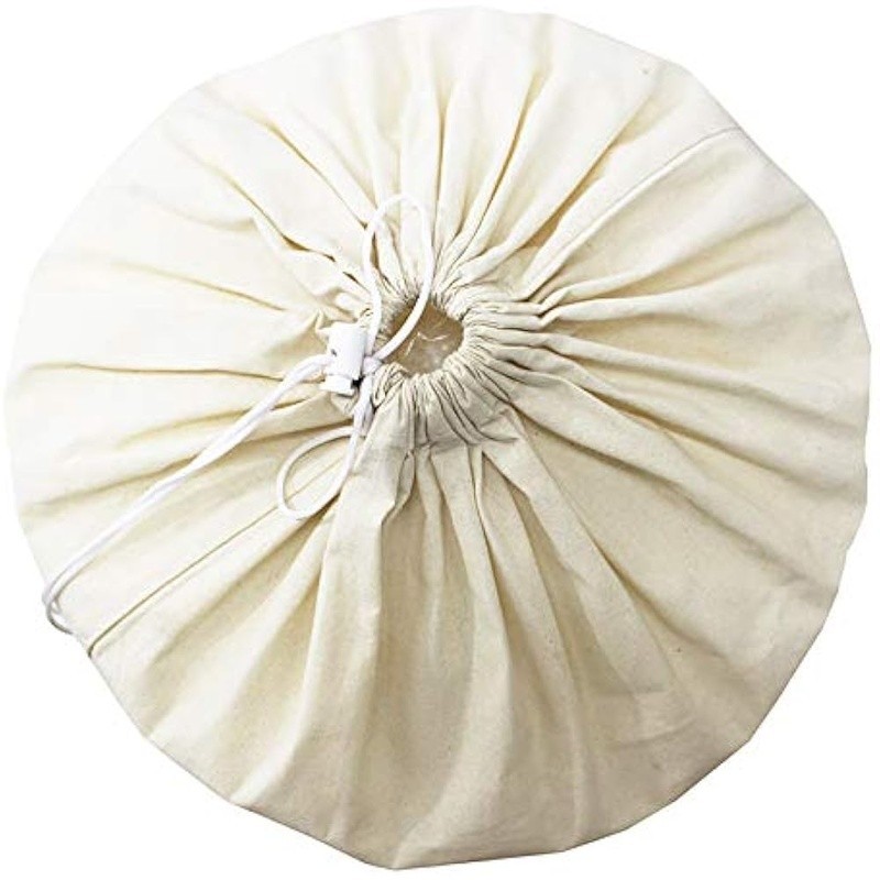4 Pack Heavy Duty Durable Cotton Canvas Drawstring Closure Large Laundry Bags
