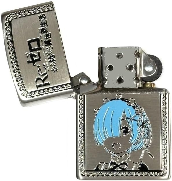 Zippo Re:Zero Starting Life In Another World Rem Silver 2 Sided Processing Japan