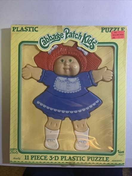 CABBAGE PATCH KIDS 11 Piece 3-D Plastic Puzzle