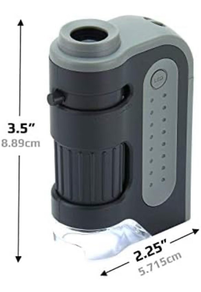 Carson MicroBrite Plus 120x LED Pocket Microscope