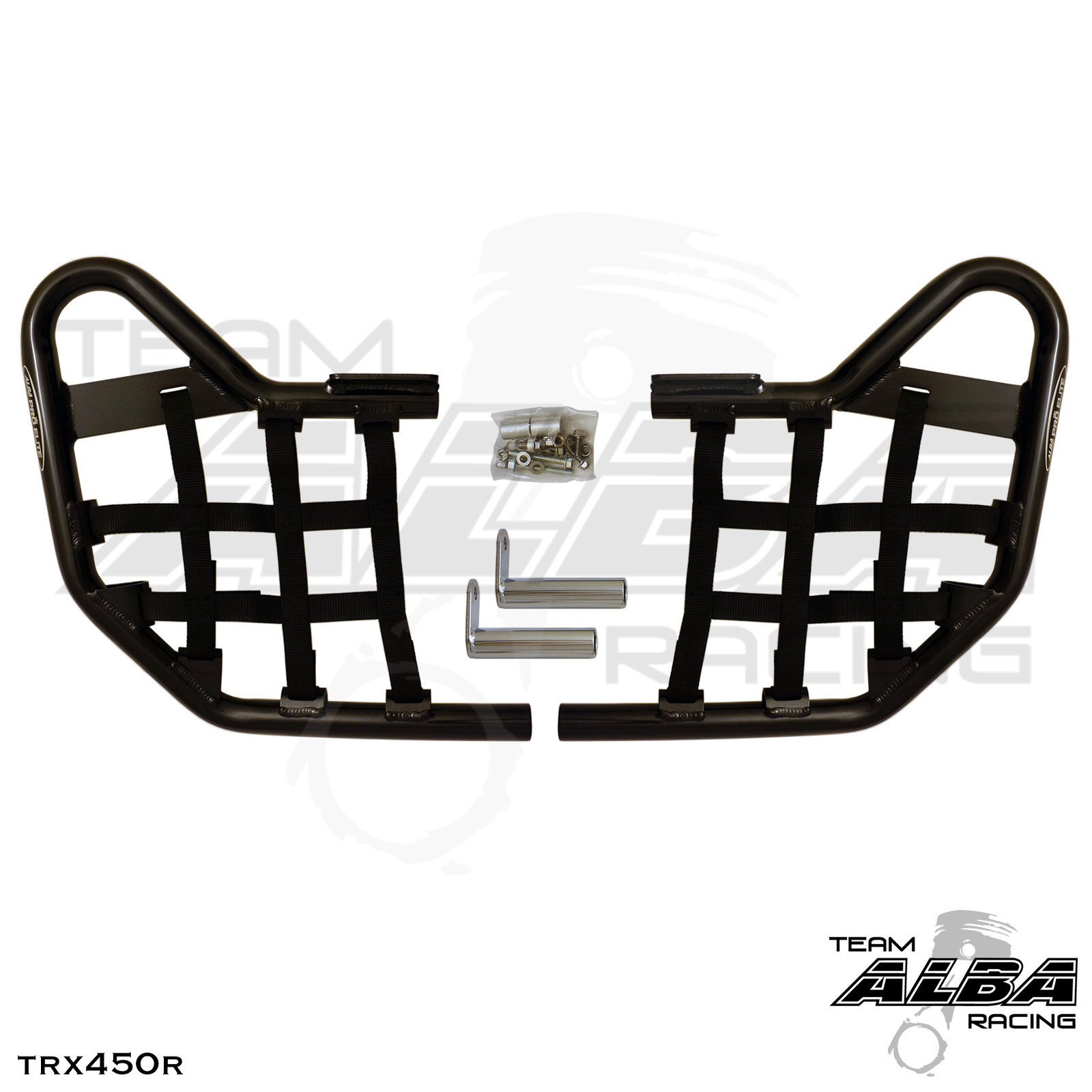 TRX 450R TRX450R Honda   Nerf Bars  Alba Racing   Black bar Black nets 218 T1 BB