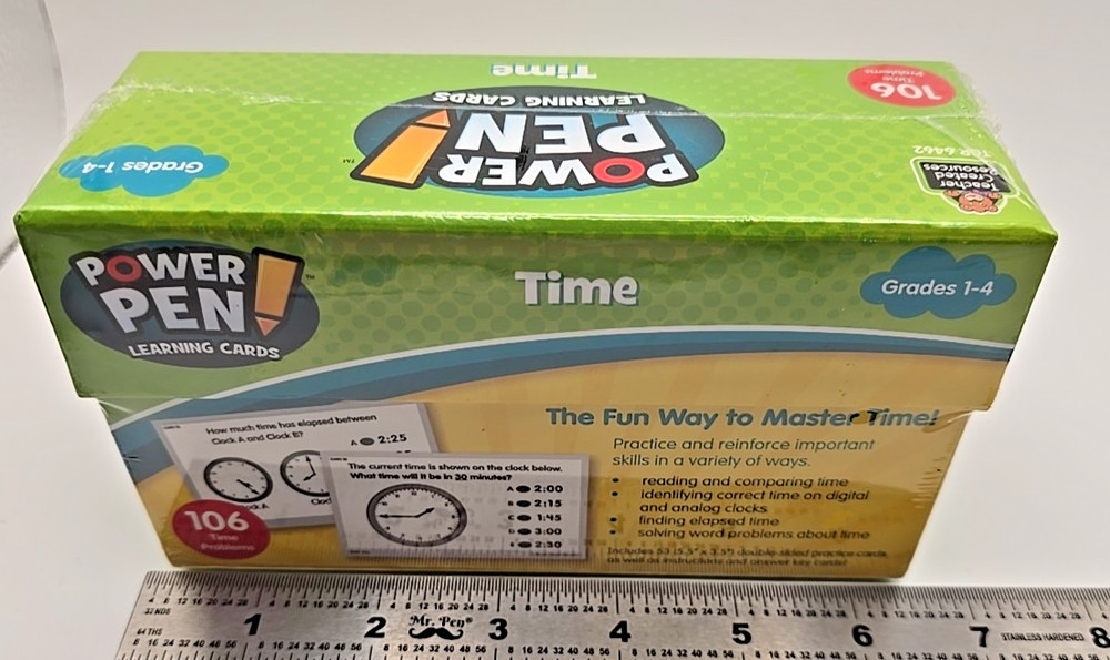 Power Pen Learning Cards Place Value Time - Grade 1-4 - Sealed