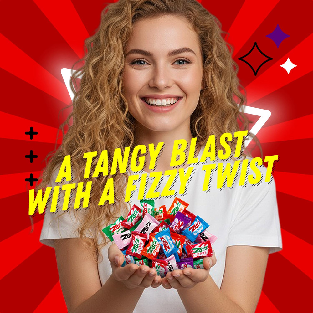 Fizzy Bulk Candy (Assorted, 100 Units)- Hard Candy Individually Wrapped- Assorte