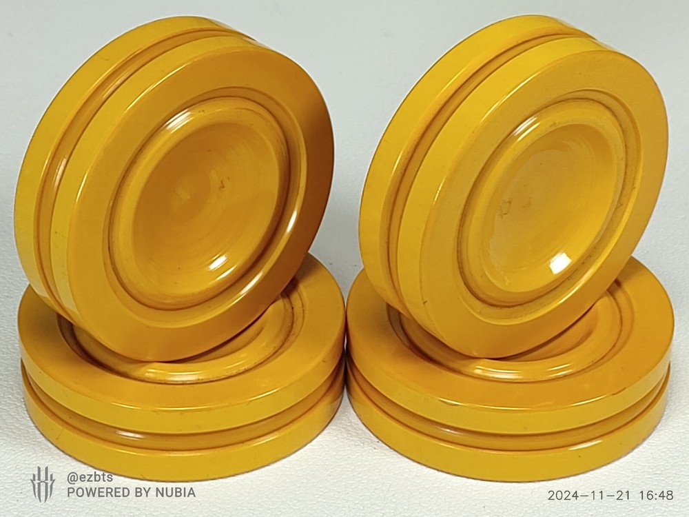 Catalin Bakelite Backgammon Chip Disc Turned Butterscotch Gold 1.72" Replacement