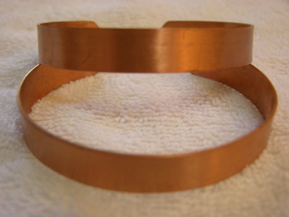 2 Copper bracelets adjustable solid copper sooth arthritis and inflammation