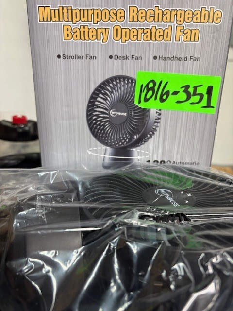 MULTIPURPOSE RECHARGEABLE BATTERY OPERATED FAN