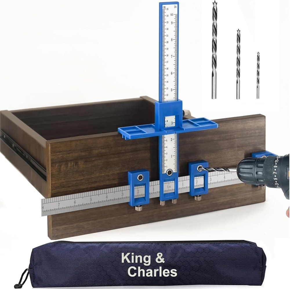 Cabinet Hardware Jig Drawer Pull Jig Template Tool Set USA