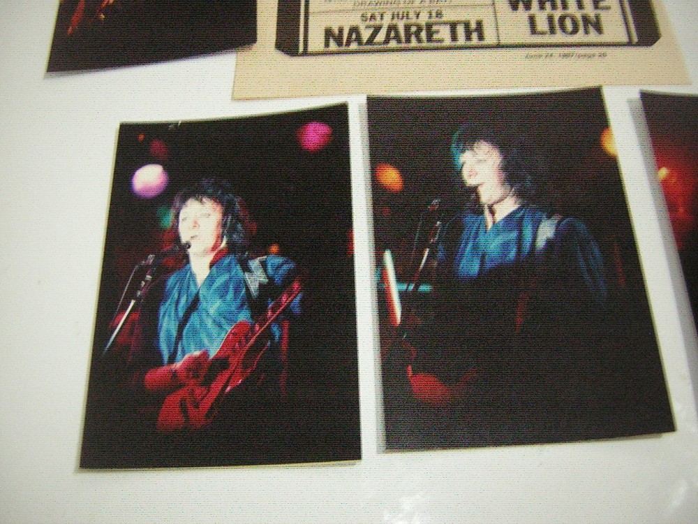 ACE FREHLEY PROMO AD 1987 W/UNPUBLISHED PHOTOS 1987 VINTAGE KISS LOT OF 5