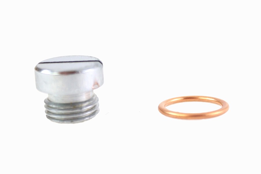 Oil Pump Screen Plug Chrome for Harley-Davidson