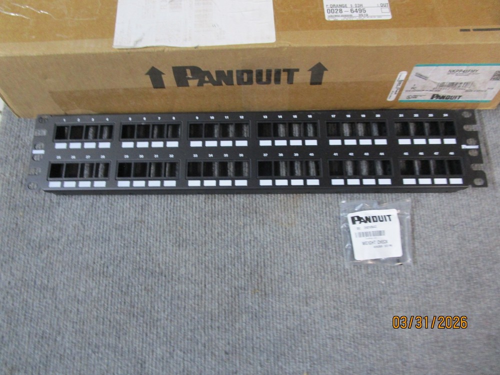 Panduit NKPP48FMY Net Key 48 Port Flush Mount Patch Panel