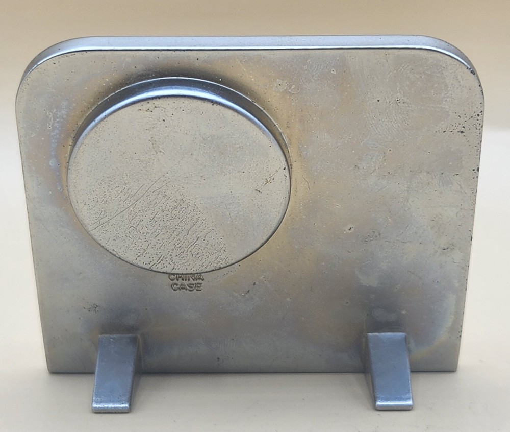 Timex Golfing Theme Silvertone Clock Quartz JAPAN MOVEMENT, EUC