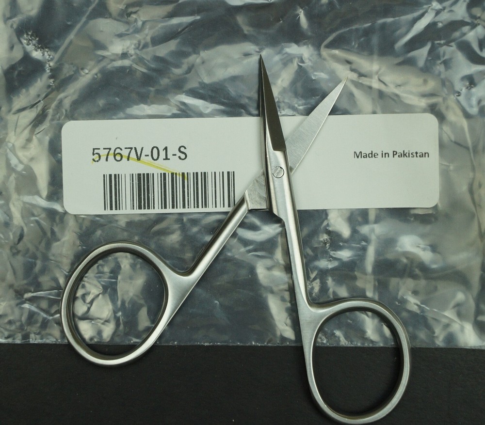 Sebastiani 4" Micro-Tip Fly Tying Stainless Scissors for Needlework/Crafts New