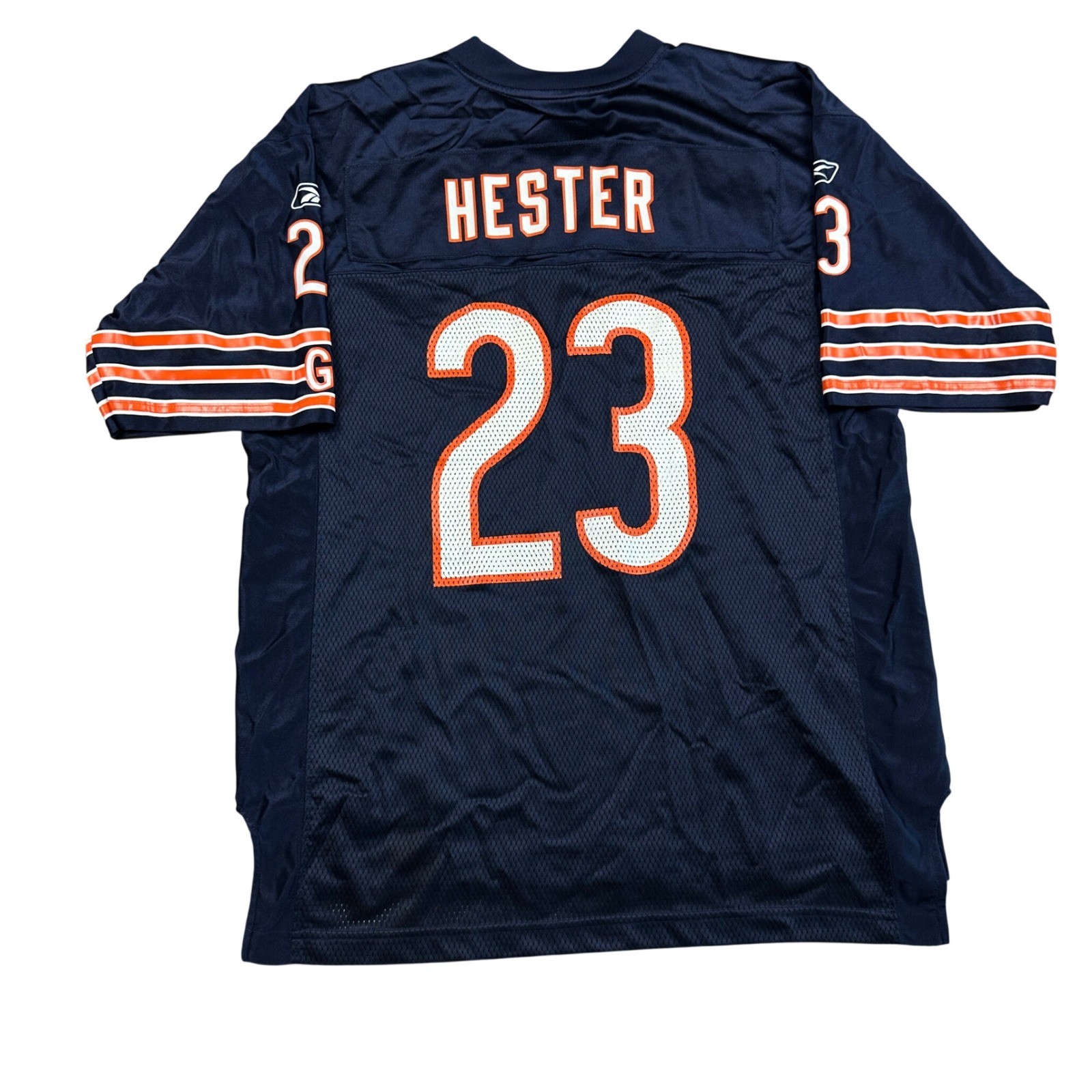 ON FIELD Reebok Chicago Bears Devin Hester 23 NFL Jersey Blue MENS LARGE *RARE*