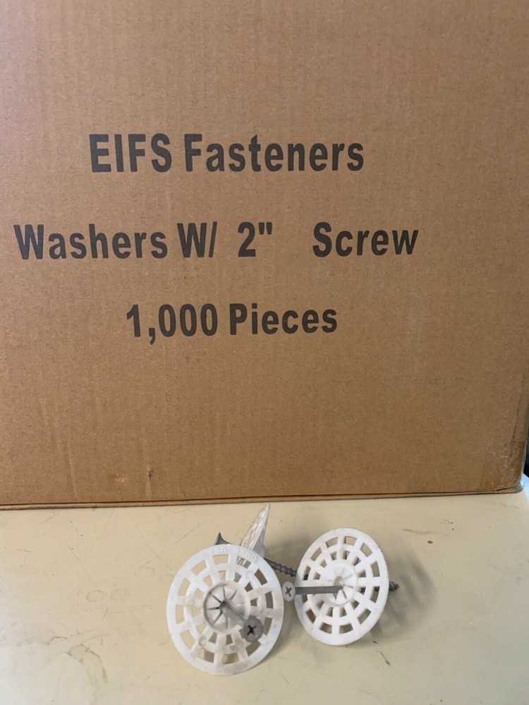 EIFS fasteners Pre-Assembled 2” screws - 1000 pcs