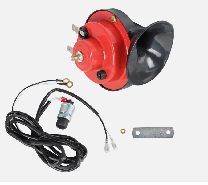 Universal 12 Volt Golf Cart Electric Horn Kit for EZGO, Club Car, Yamaha or UTV