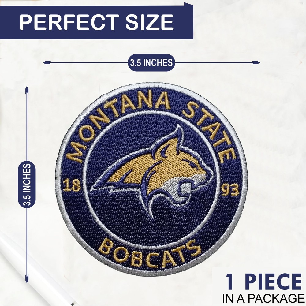 Montana State Bobcats NCAA Team Logo Iron On Patch-Sew Patch-Embroidered Patch