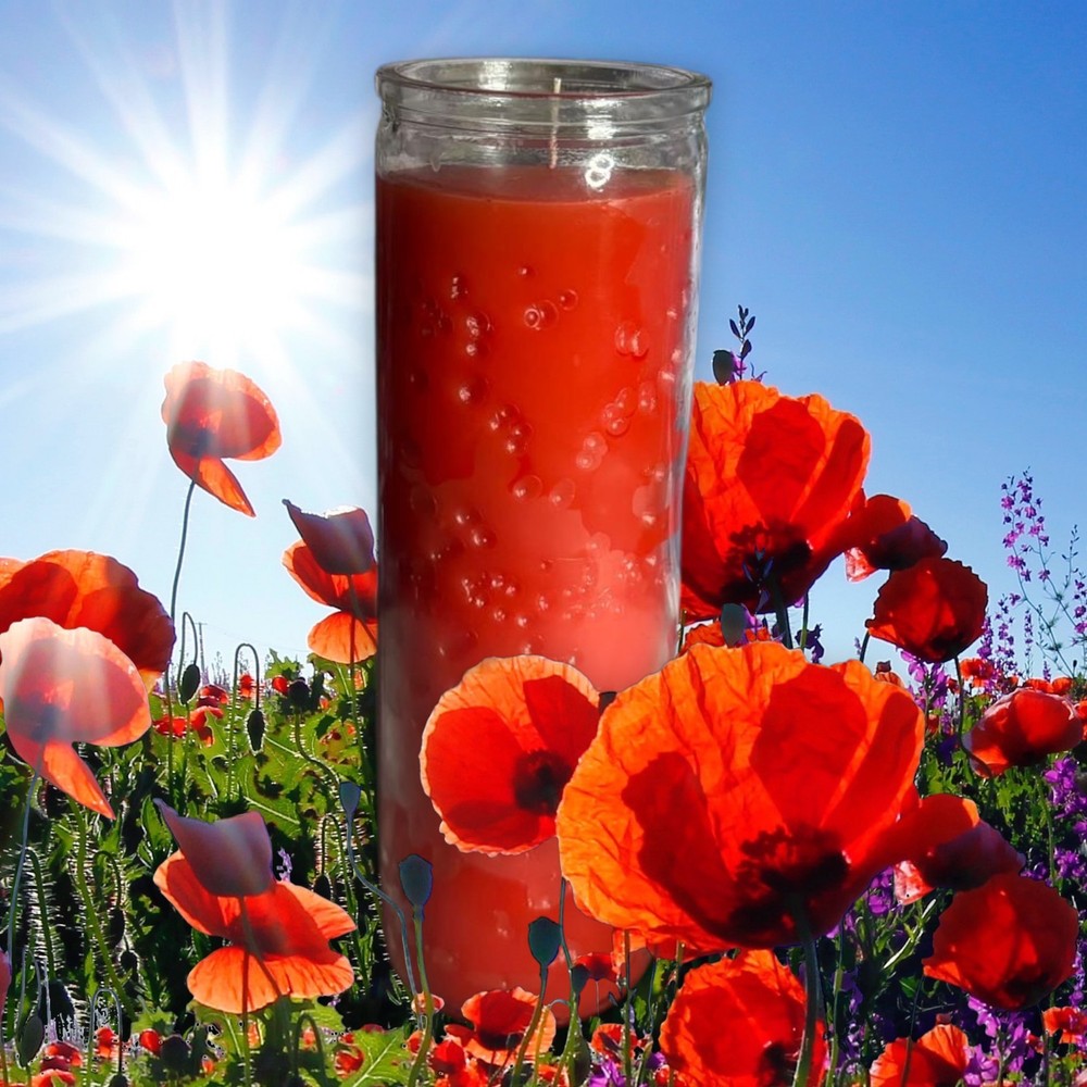 7 Day Plain Candle Red