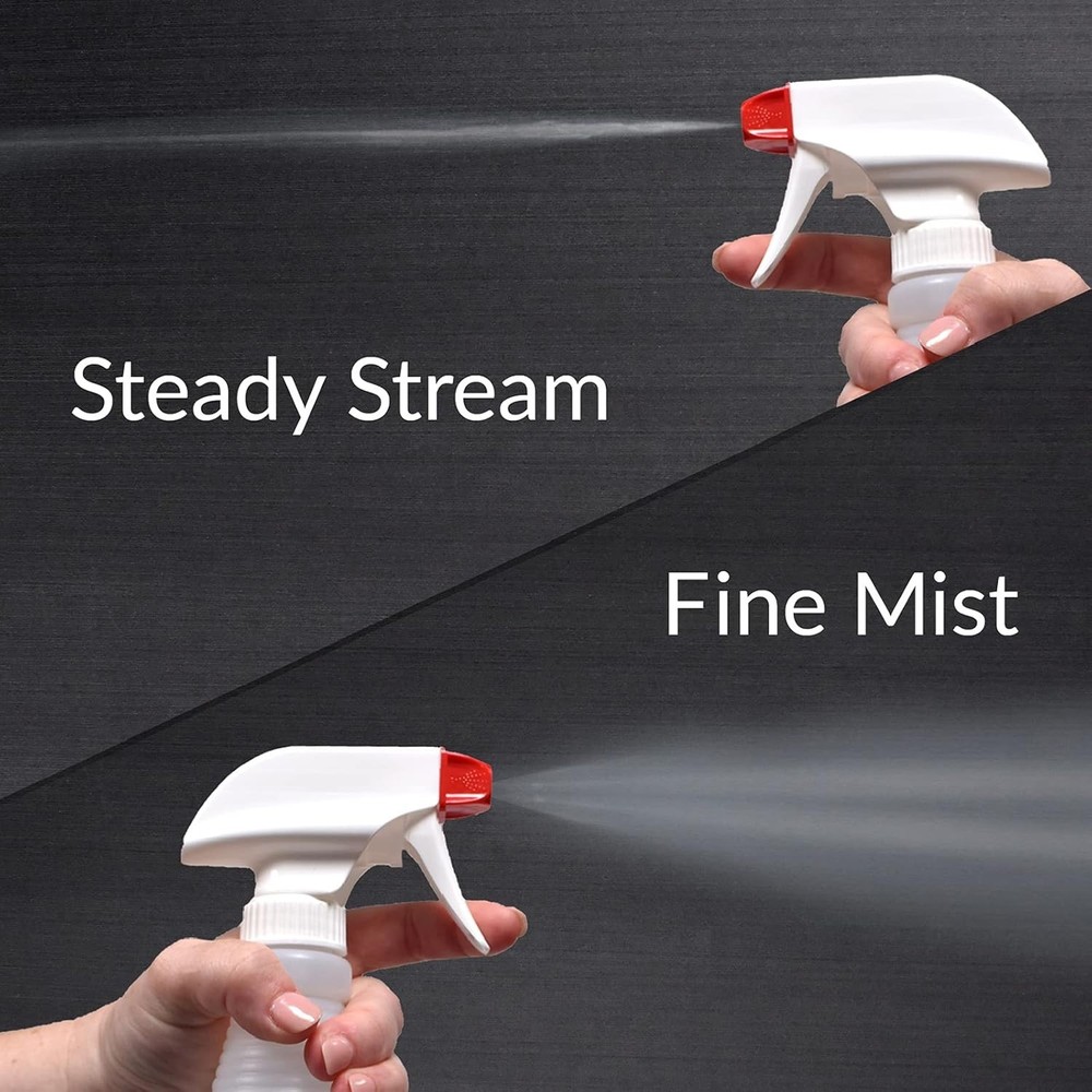 Plastic Spray Bottles 16 oz Leak Proof Refillable Multi-Purpose 4 Pack