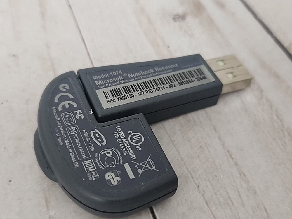 Microsoft Model 1024 Notebook USB Wireless Dongle Receiver - Original OEM