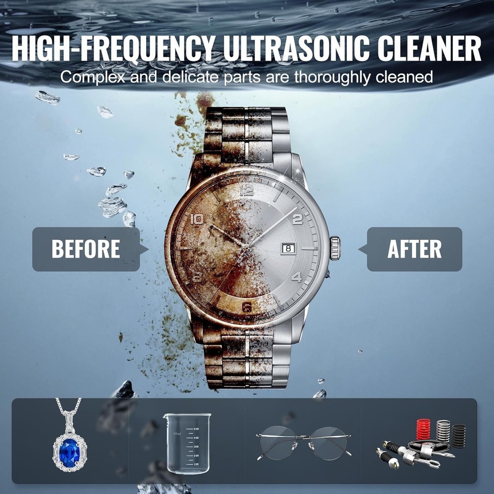 Professional 3L Sonic Cleaner with Heated Function - Ideal for Delicate Items