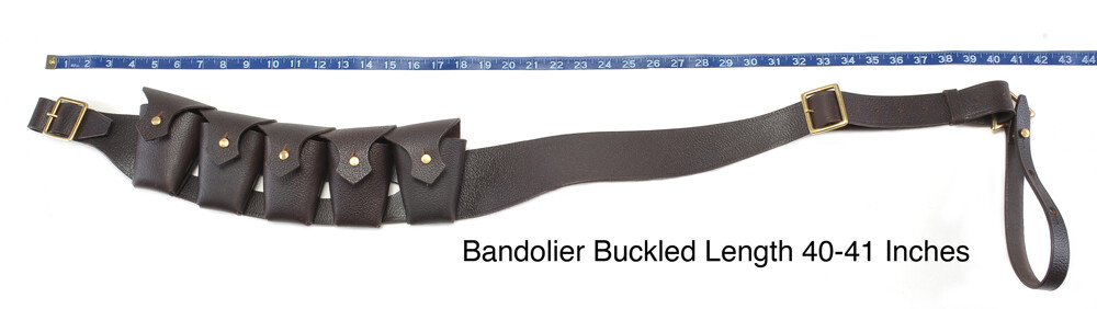 British P-1903 Leather 5 pocket Bandolier Pattern 1903 Premium Oiled Leather