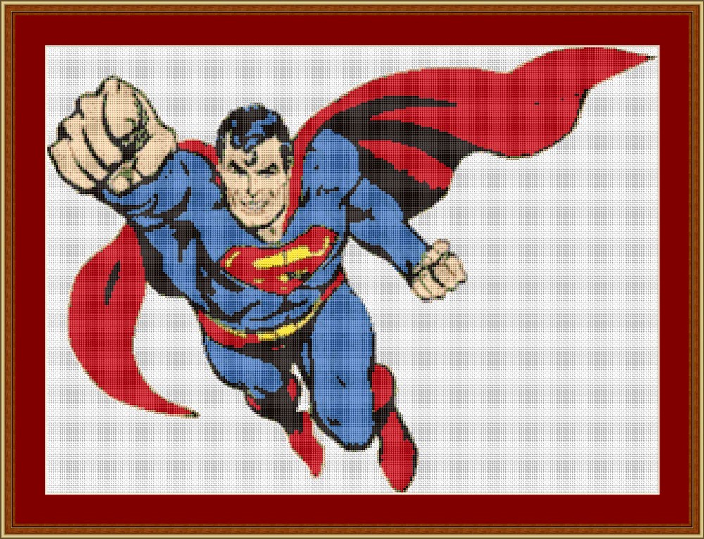 Superman 2 Cross Stitch Kit