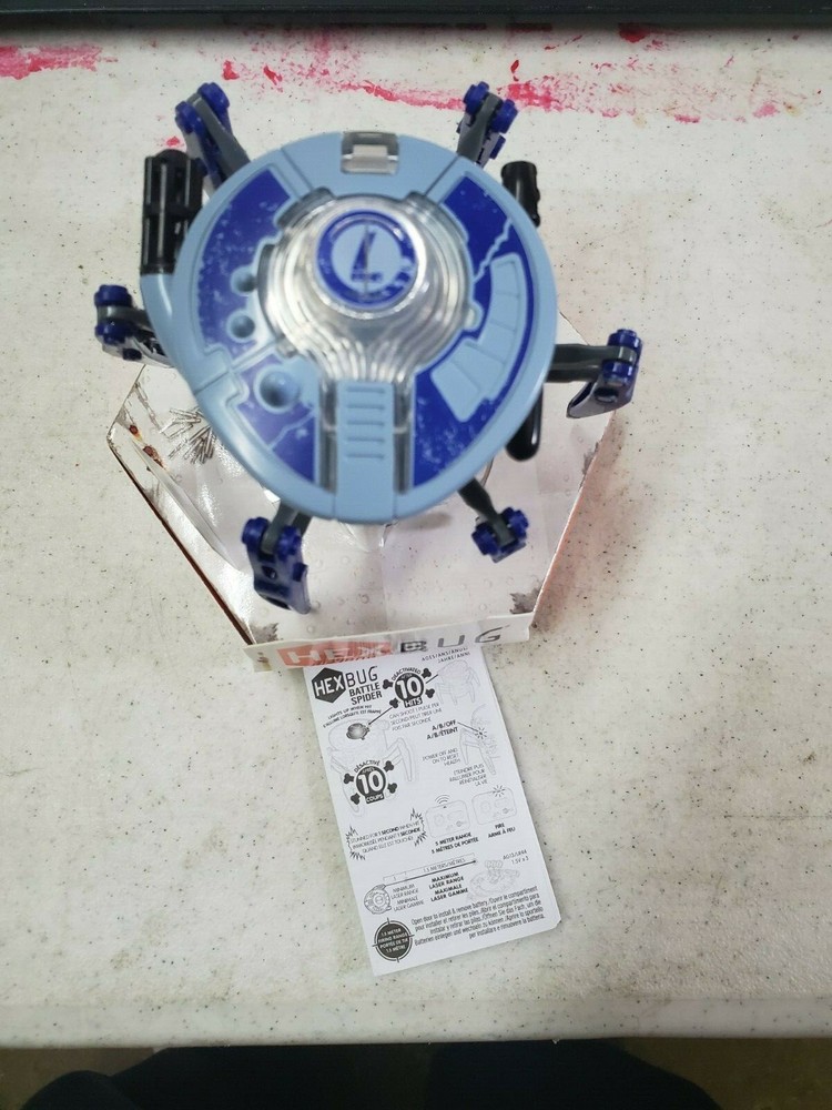 HexBug Blue Micro Robotic Creature Battle Spider Model #477-3063