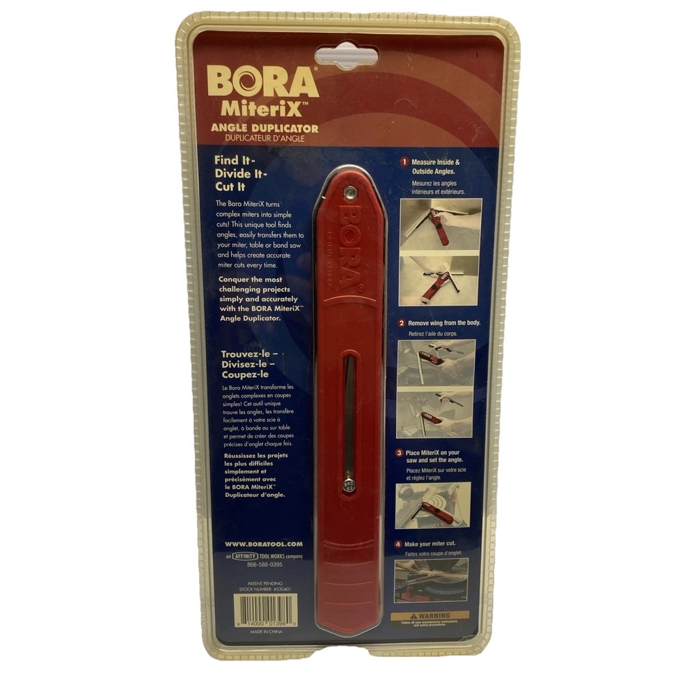 Bora BOR530401 Angle Duplicator Layout Tool Angle Finder Template Tool NOS