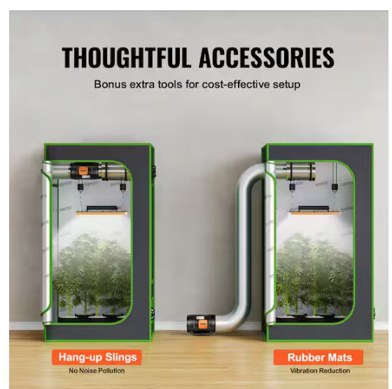 Inline Duct Fan 8" 750CFM with Variable Speed Controller Quiet AC-motor Vent Fan