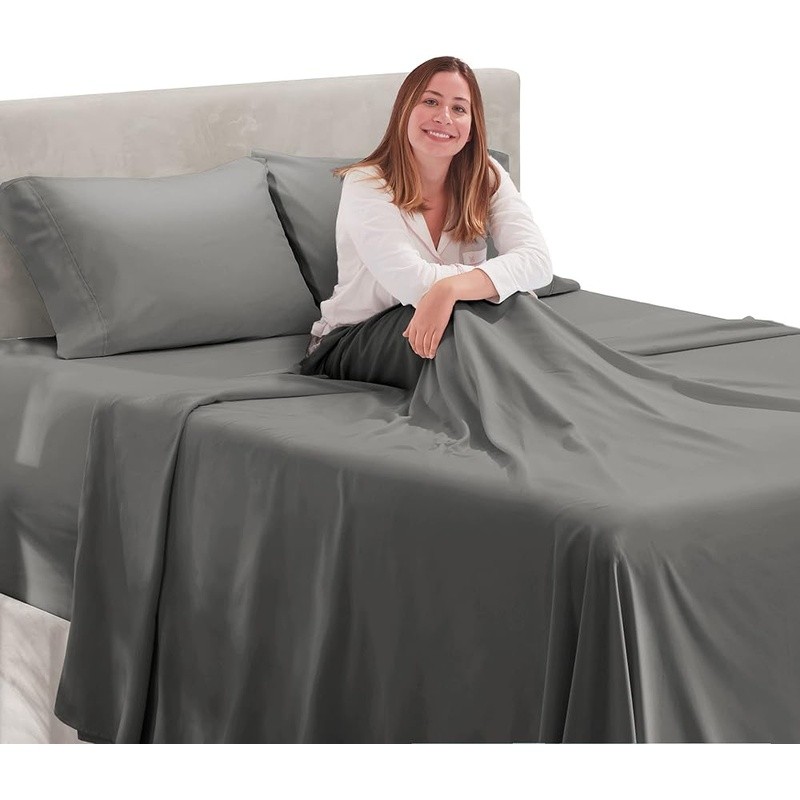 Microfiber Deep Pocket Fitted Sheet Set Soft Comfortable Machine Washable New