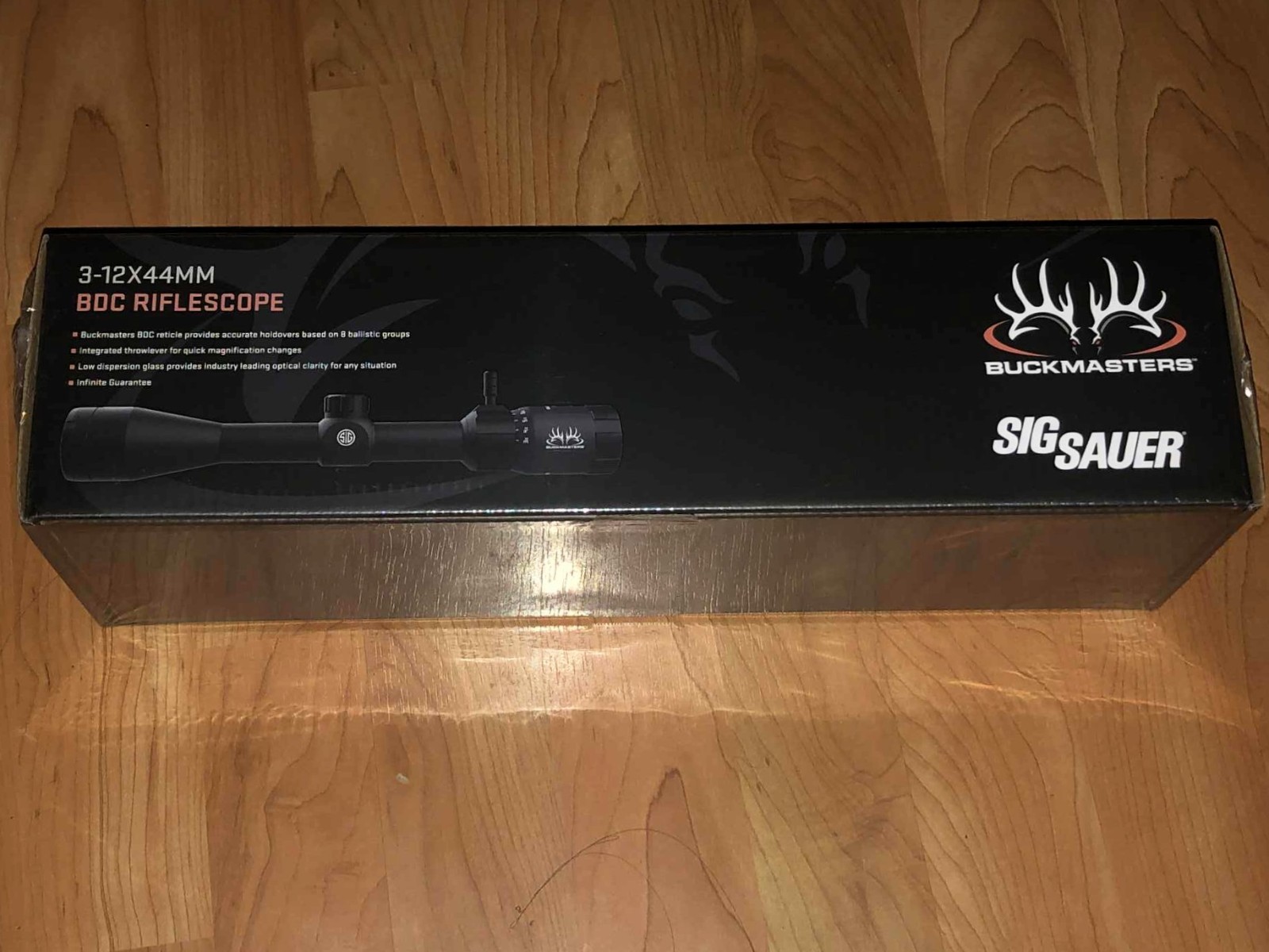 Sig Sauer Buckmasters BDC 3-12x44mm SFP Rifle scope - Black - SOBM43001